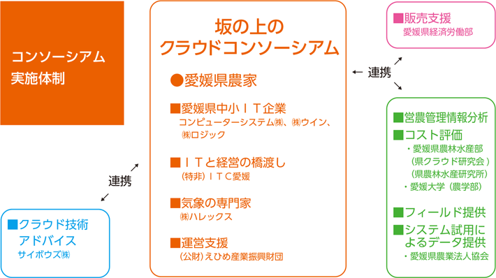 コンソーシアム実施体制の説明